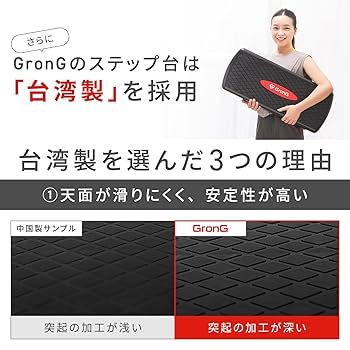 【色: グレー】グロング GronG ステップ台 踏み台昇降運動 4段階調整 滑 楽天市場】GronG(グロング) 踏み台 昇降 運動 ステップ台 4段階